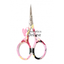 Forfecuta Amy Group pentru cuticule AMG12 Roz cu model cu varf curb